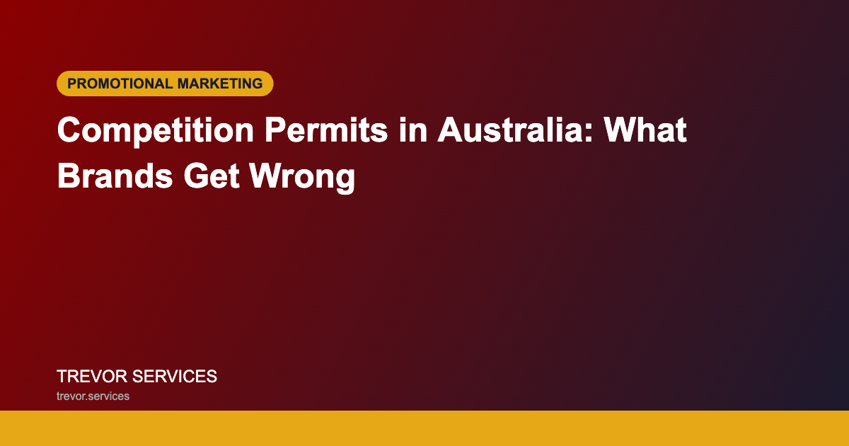 Competition Permits in Australia - State by State Guide for Brands