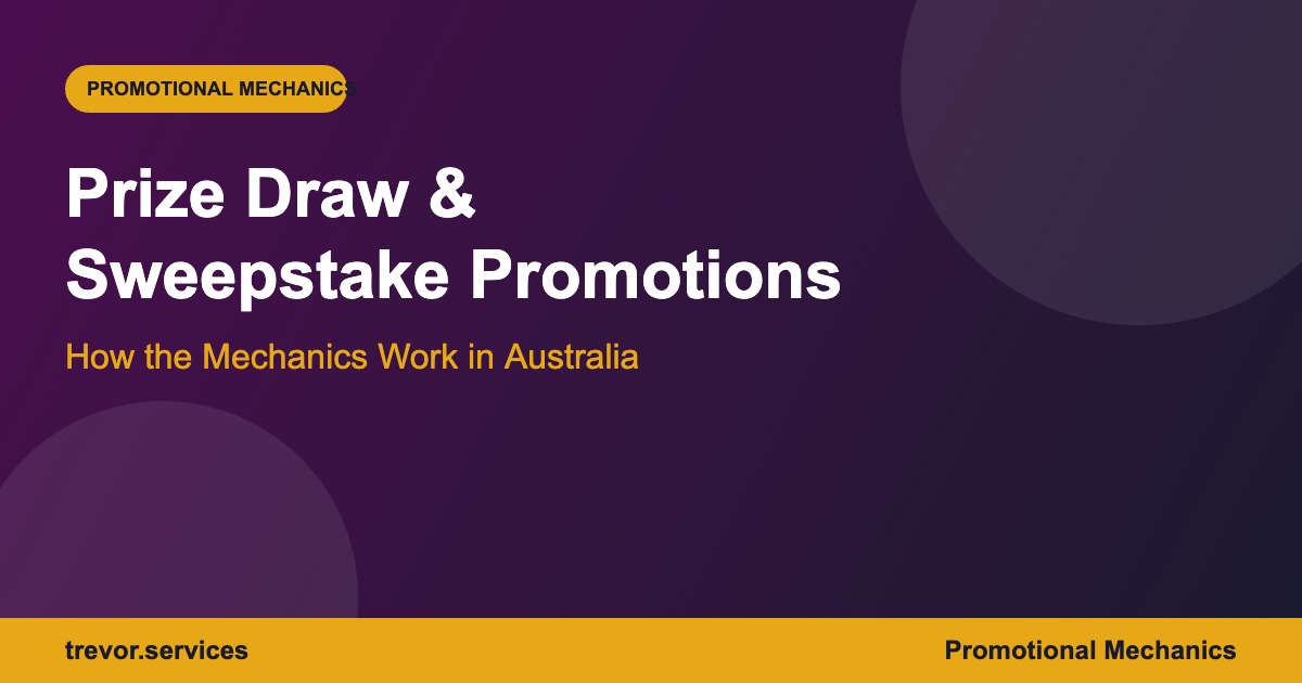 Prize Draw and Sweepstake Promotions: How the Mechanics Work in Australia