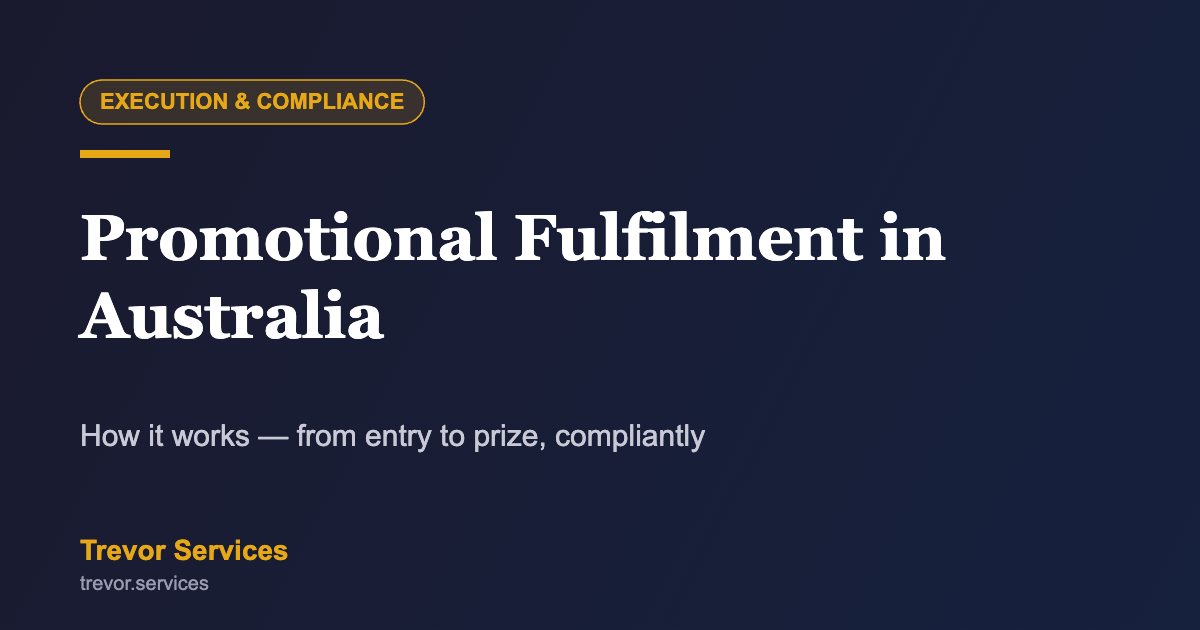Promotional fulfilment in Australia — Trevor Services
