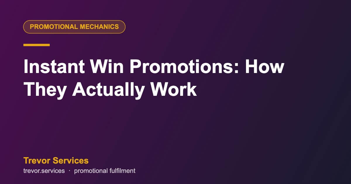 Instant win promotions: how the mechanic works in Australia — Trevor Services