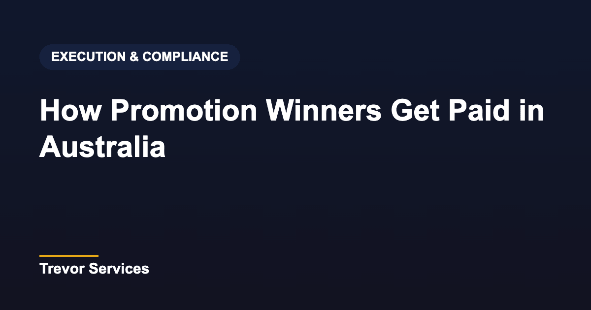 How Promotion Winners Get Paid in Australia