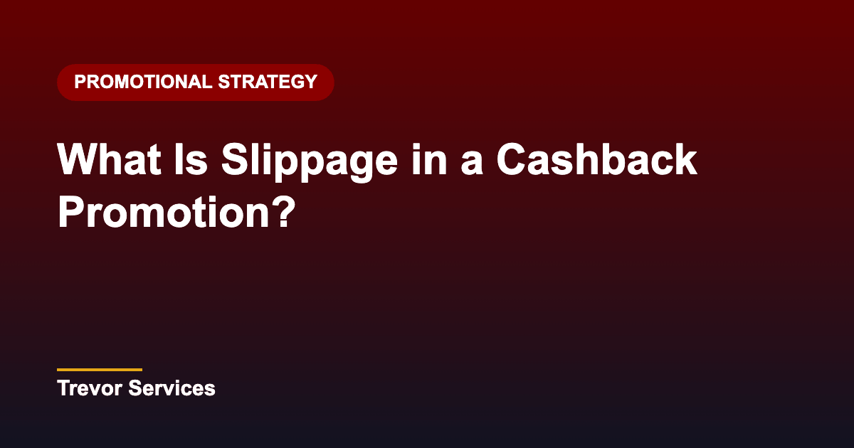 What Is Slippage in a Cashback Promotion?